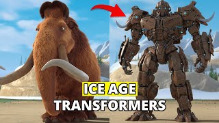 🤖 ICE AGE Characters Transformers: Epic ROBOT Transformation!