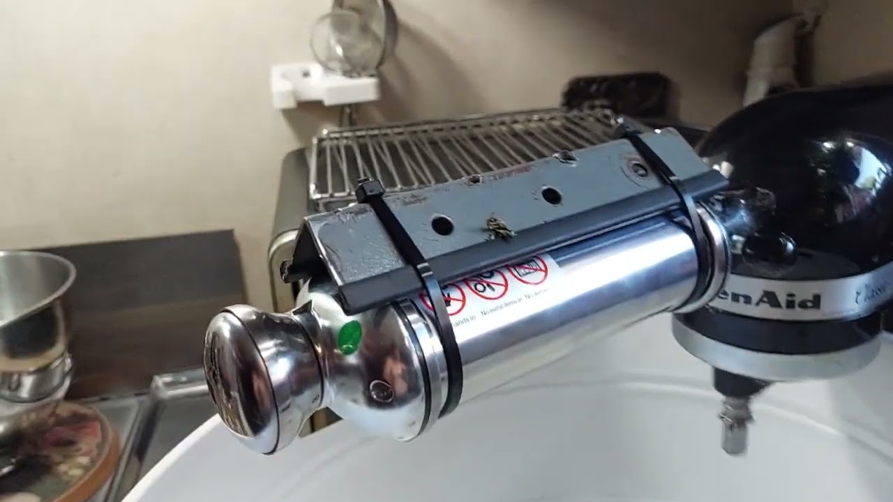 DIY Hemp Bucker using scraps and my Kitchenaid Mixer with Pasta attachment.