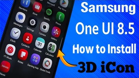 Install (One UI 8.5) 3D Fluffy Icons on Any Samsung! 🔥 #oneui8 #samsung #3dicons 