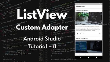 ListView with Custom Adapter - Social Media App Design