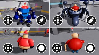 Playing as Barry's Mech Robot vs Evil Grandpa Mech Robot Roblox Obby