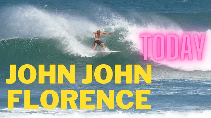 John John Florence practicing for the Haleiwa chal...