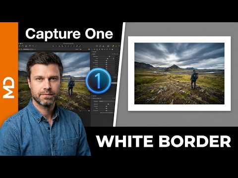 Add white border when exporting from Capture One Pro - YouTube