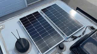 rpod RV 200W solar install: really easy, inexpensive, “solar ready” 2020 190