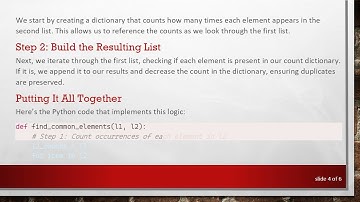 How to Find Common Elements from Two Lists in Python Without Using Sets