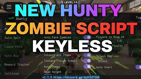 🔥 NEW Hunty Zombie Update 2 Script! Roblox (Auto Farm, ESP, Keyless) 🔥