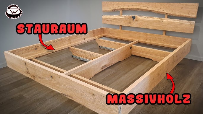 DIY Massivholz-Bett selber bauen 