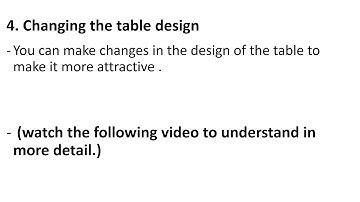 CLASS 6 - CHAPTER 1 - CREATING TABLES IN MS-WORD - PART 2 #computer #class6