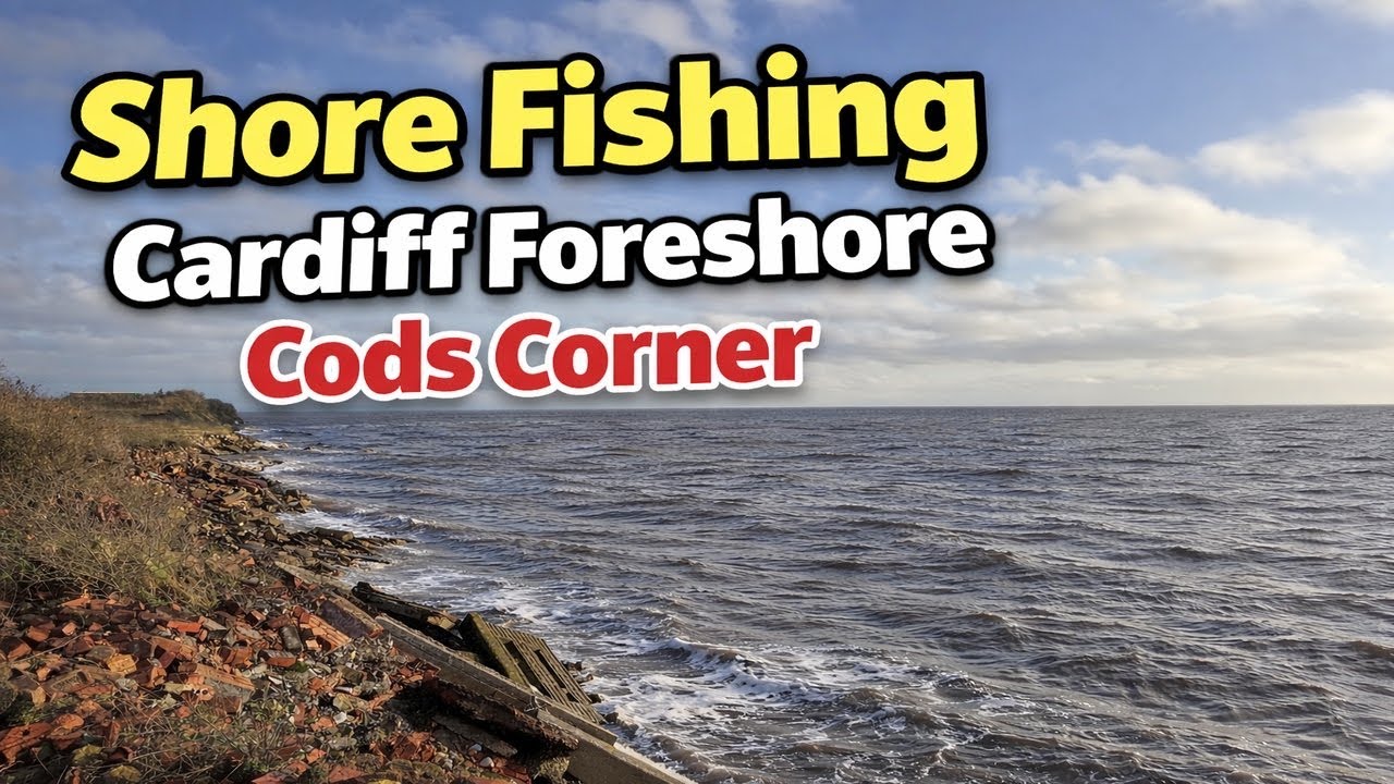 Зимняя береговая рыбалка на побережье Кардиффа, район Cods Corner | Бристольский канал | Морская ...