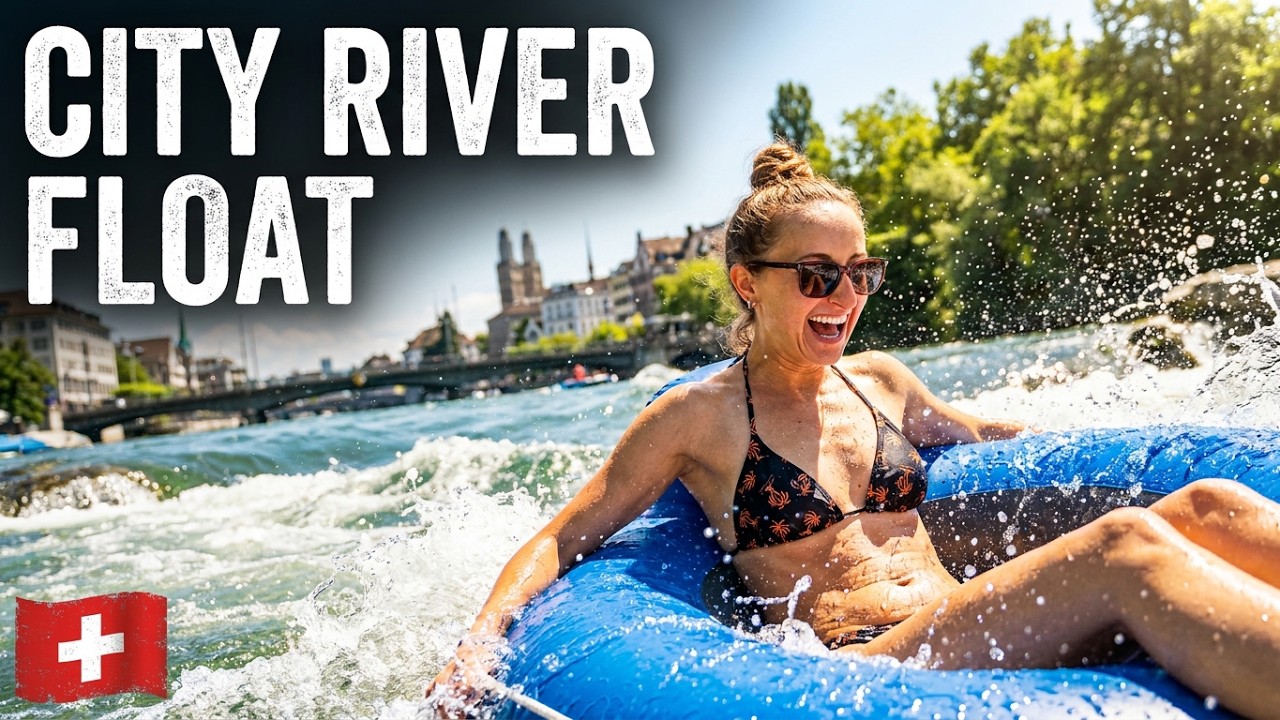 Relax, floating on the Limmat in Zürich, Switzerland - YouTube
