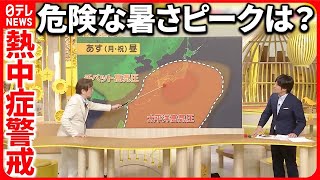 【灼熱3連休】40℃に迫る  今後の見通しを解説 【バンキシャ！】