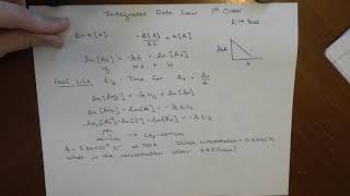 Integrated Rate Law: First Order