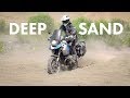 How to Ride in Deep Sand on Heavy Adventure Bikes - Let the Bike Steer Itself