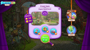 Manor Matters Front Gate in pair HD Hard | mushroom, nest, scythe, squirrel, grape, wreath, barrel