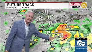 Dry Friday & Remnants of Isaias Locally Saturday (Posted 10/8/26) screenshot 4