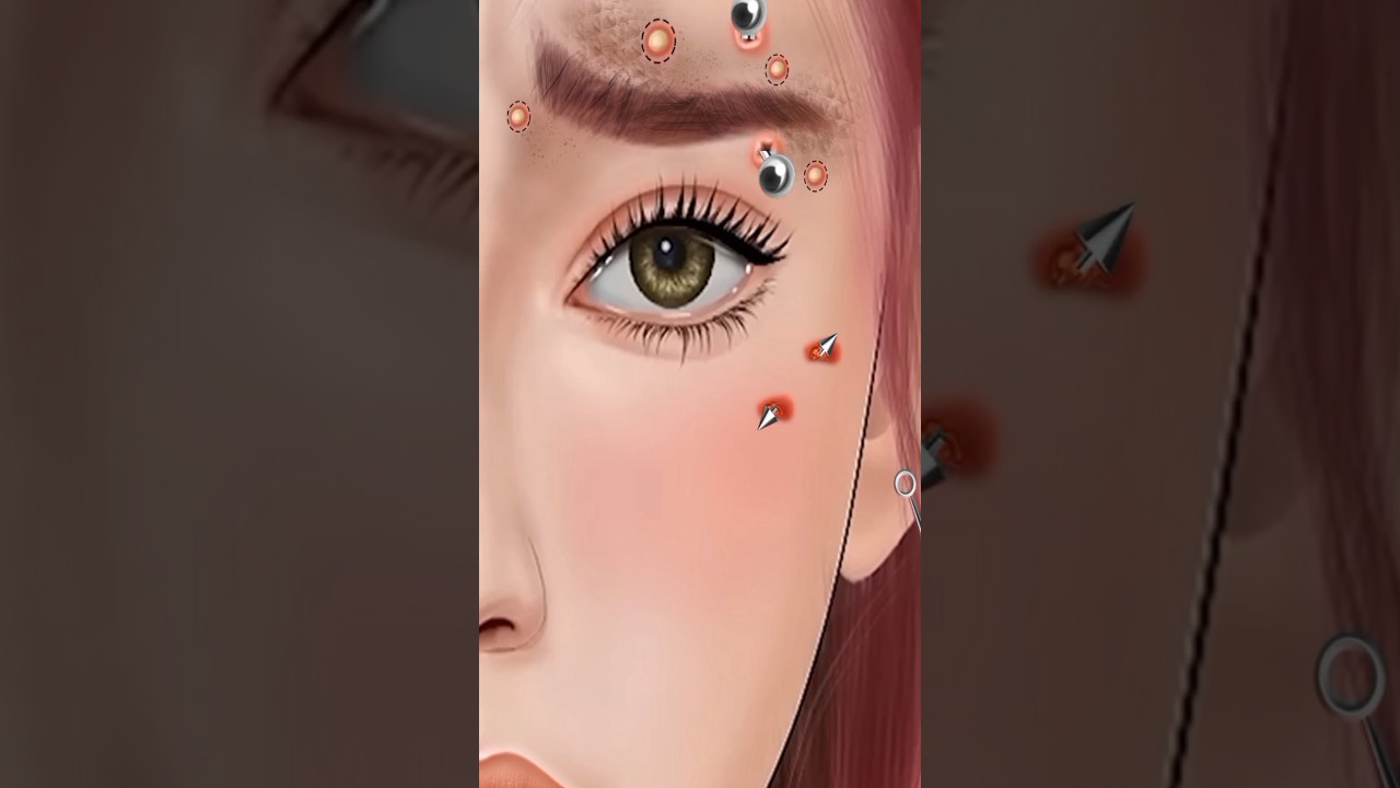 ASMR Eyebrow Makeup Animation 