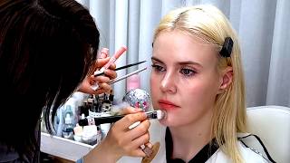 ASMR I got KPOP style makeup at a Professional Salon in Seoul! 🇰🇷 (Eco Jardin Aeogae Flagship)