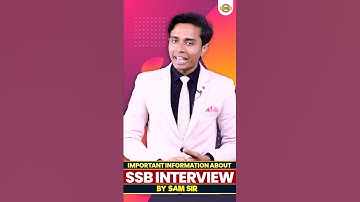SSB Interview By SAM SIR | Interview Tips by Sam sir | Best Technique to Crack SSB Interview