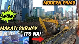 Ito na ang pinakahihintay ng lahat! MAKATI SUBWAY CONSTRUCTION tuloy na tuloy na..