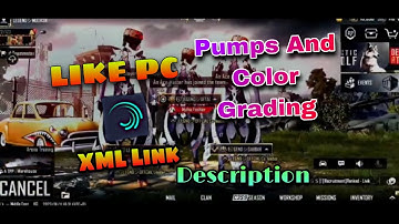 PUBG MOBILE BEST LOBBY CC🔥❤️ COLOR GRADING AND PUMPS XML LINK IN DESCRIPTION 👇👇👇👇 ❤️