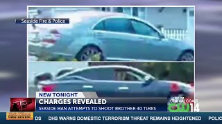Seaside suspect charged with attempted murder for shooting 40 rounds into occupied car with ...