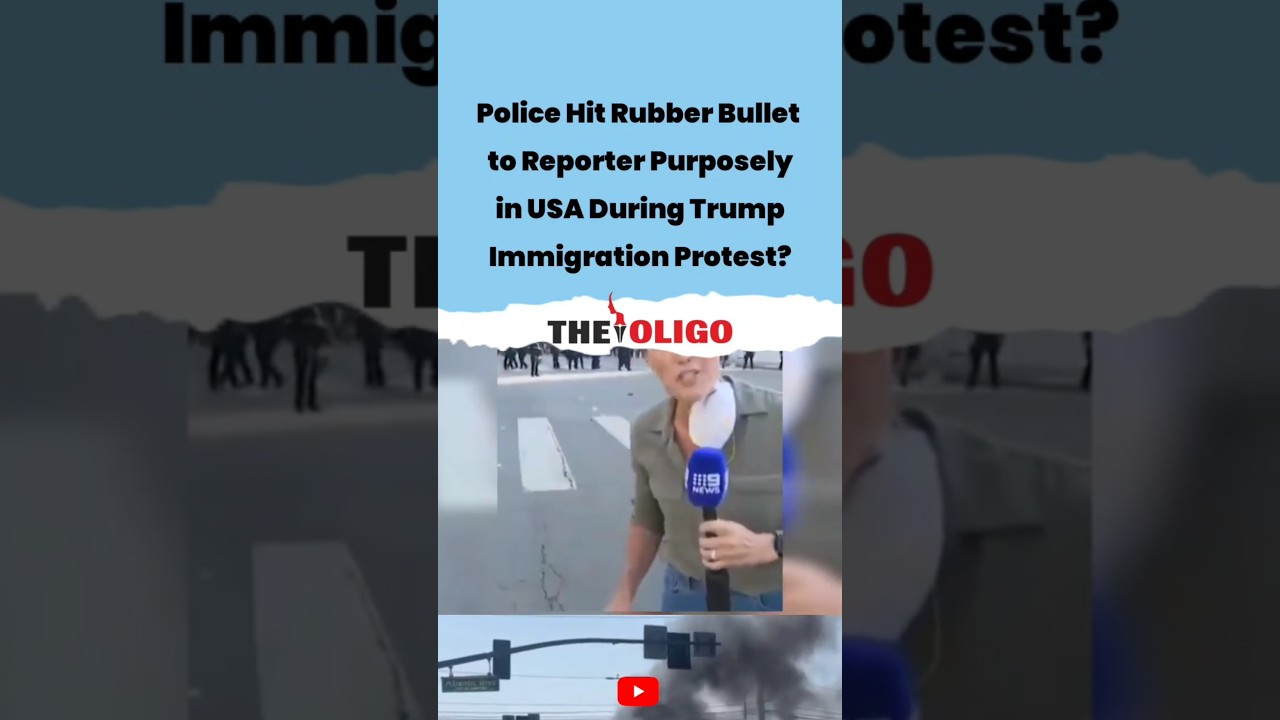 Australian Reporter Shot By US Police Rubber Bullet in Trump Immigration Protest in Los Angeles