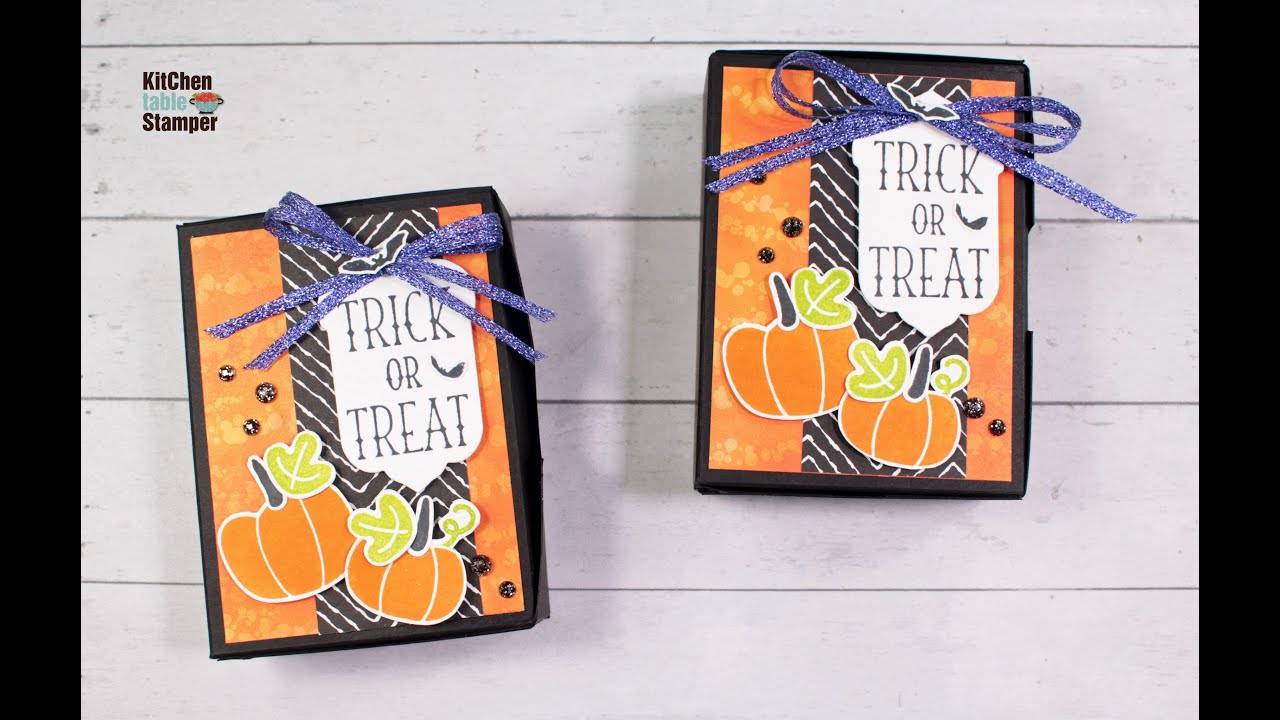 How to make a fast LAST MINUTE Halloween Trick or Treat Candy Box with ...
