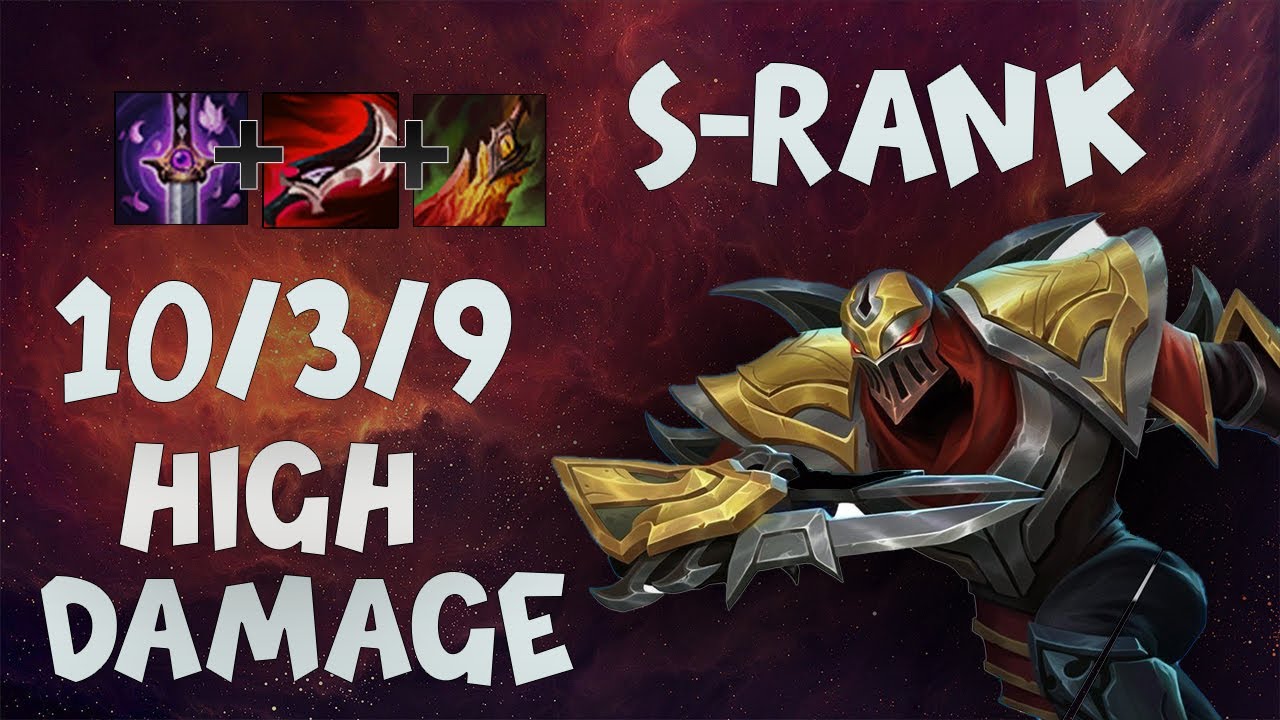 ULTIMATE HIGH DAMAGE ZED / S - RANK | ZENIAN | League of Legends: Wild Rift