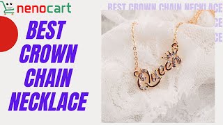 Best Luxury Gold Color Queen Crown Chain Necklace