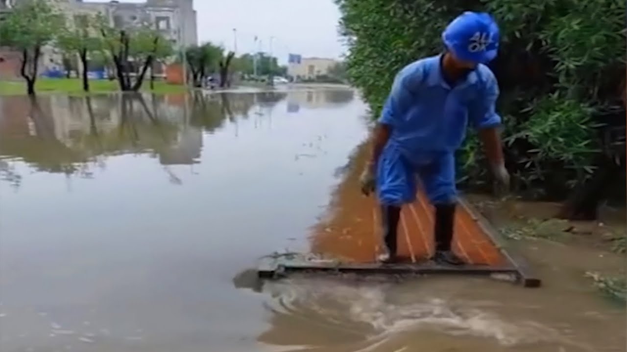 Massive Street Floods And Drains Unclogged | Multiple Whirlpools | #51 ...