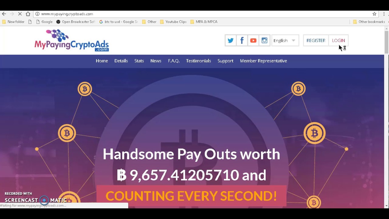 How to login into Mypayingcryptoads.com