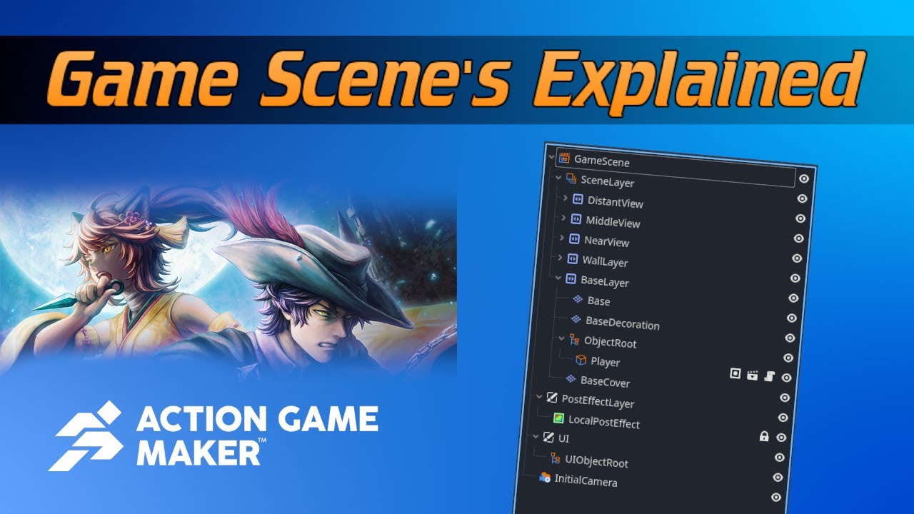 Game Scene's Explained - Action Game Maker Godot