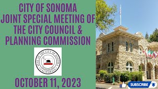 Special Joint City Council & Planning Commission Meeting - 11 Oct 2023