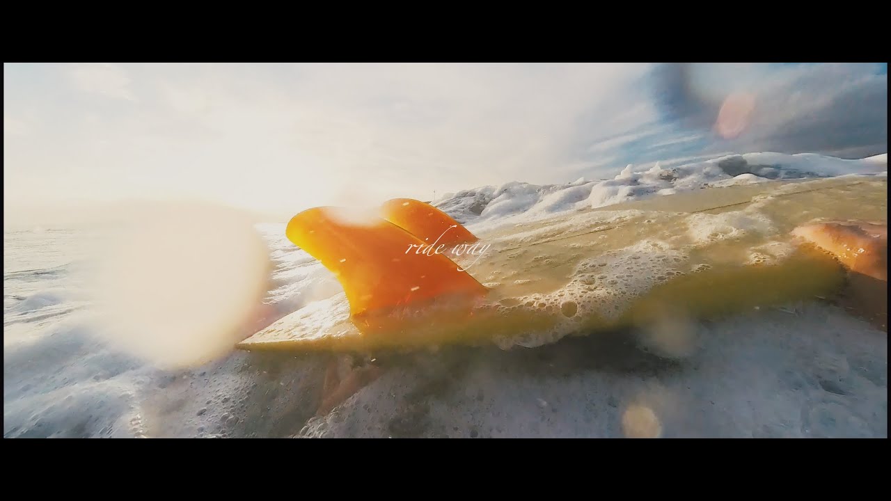 91. POV SURF.【腰△25】twin fish log.  take off 562~586