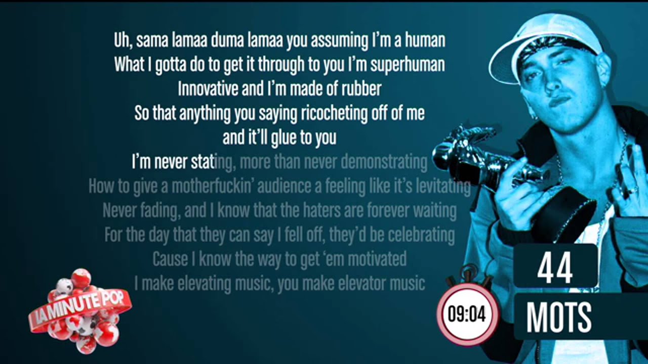 Eminem La Chanson La Plus Rapide