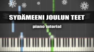 Sydämeeni Joulun Teen - PIANO TUTORIAL chords