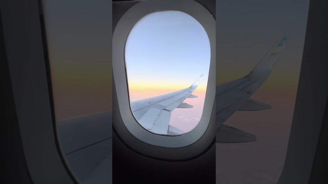 A beautiful view on a sunset flight🌅