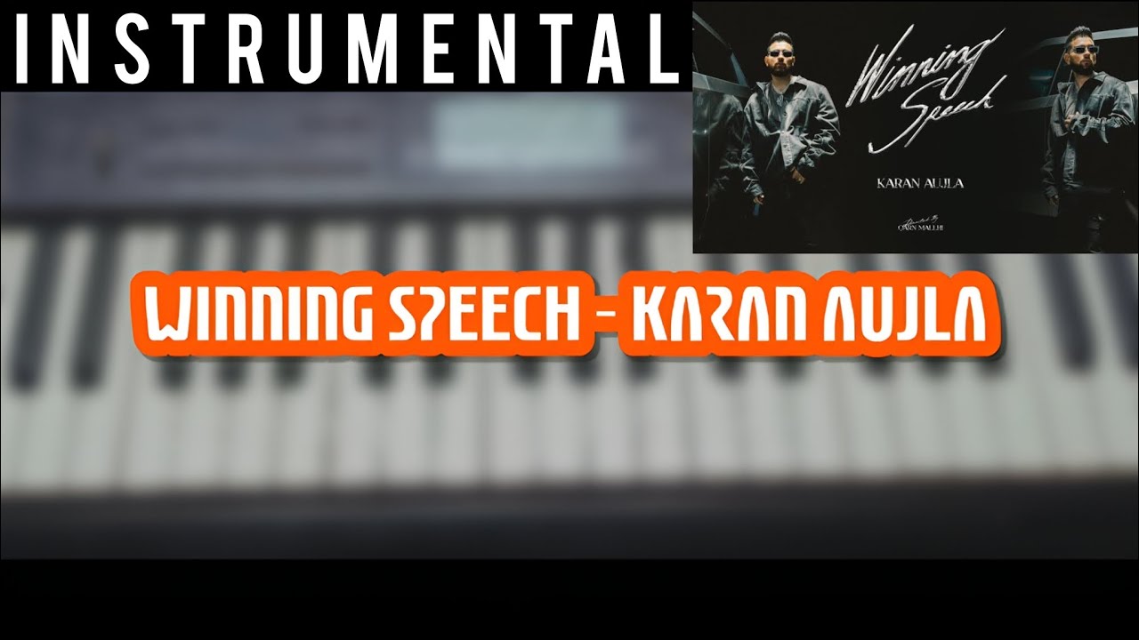 Winning Speech - Karan Aujla Piano Cover | Latest Punjabi Songs 2024 | Cover
