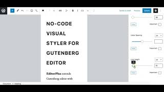 Tweak Content Typography in Gutenberg WordPress using Editor Plus