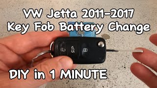 VW Key Fob Battery Replacement - Easy DIY - 2011-2017 #volkswagen #battery #automobile #auto #repair