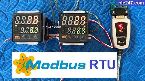 Autonics TK4S "Modbus RTU" via Modbus Poll