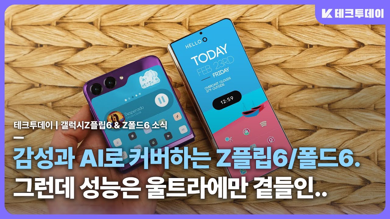 램 8GB 확정. 갤럭시 Z플립6 & Z폴드6 칩셋, 벤치마크, AOD, UDC 등 추가 소식