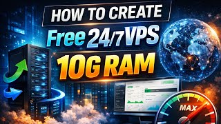 How to Create FREE 24/7 VPS (10GB RAM) |  Singapore Location Vps free 🚀
