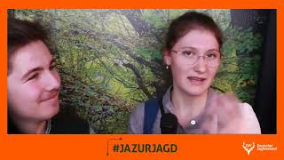 Jagd-O-Mat | Besucherin DJV-Messestand