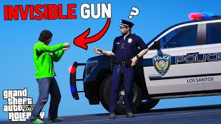 USING AN INVISIBLE GUN TO TROLL COPS - GTA RP