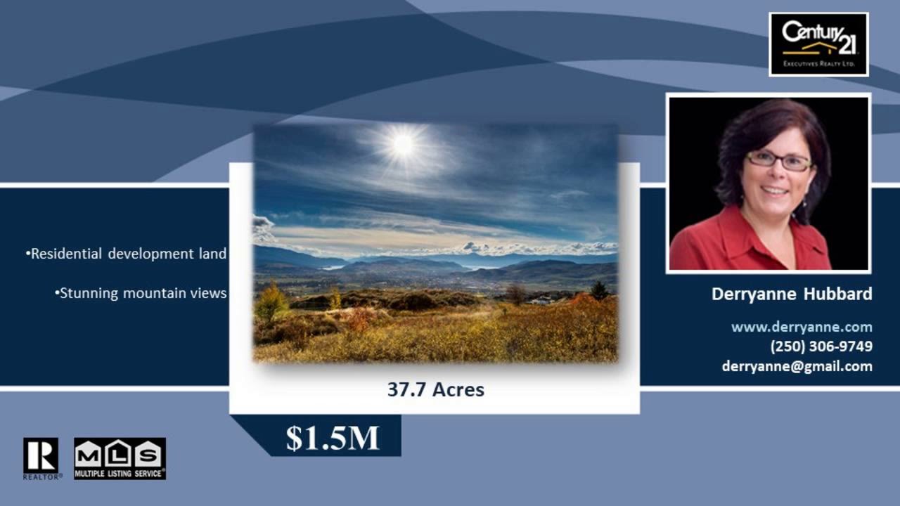 Foothills development lad for sale Vernon BC YouTube