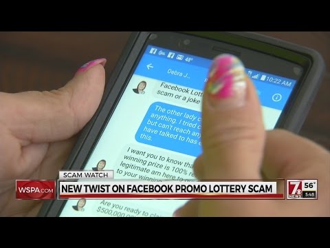 SCAM Facebook Lottery Promo Scam Gets New Twist 