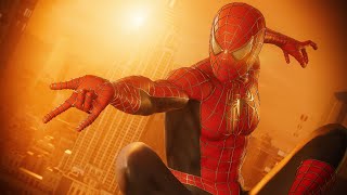 Marvel's Spider-Man 2 Sunrise Swinging With The Raimi Suit