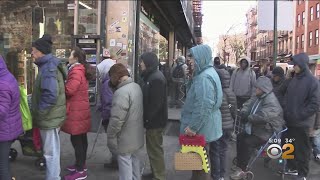 Crowds Line Up For Bowery Mission Coat Drive