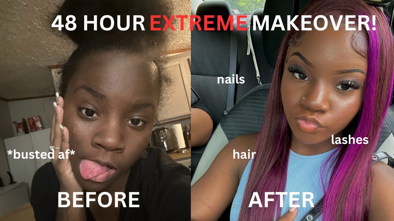 Glow up with me for summer! *EXTREME TRANSFORMATION*(nails,lashes,hair ...